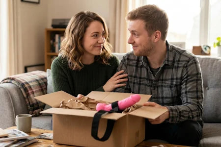 couple first time strapon play