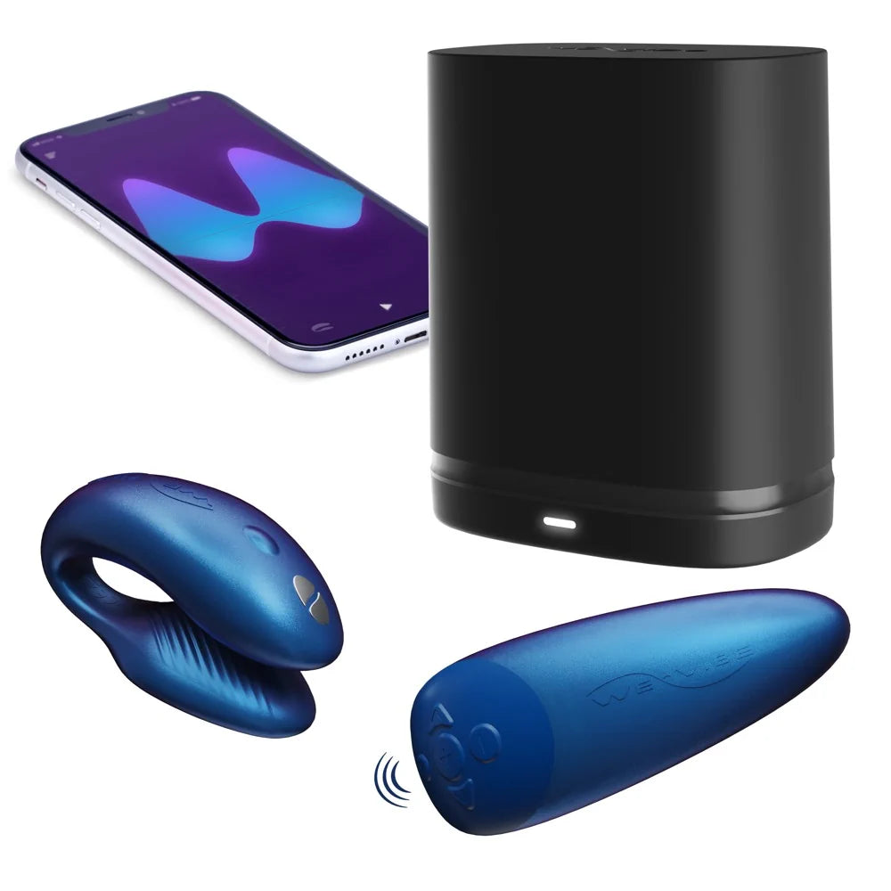 We-Vibe - Chorus Galaxy App and Remote Controlled Rechargeable Couples Vibrator - PlayBlue
