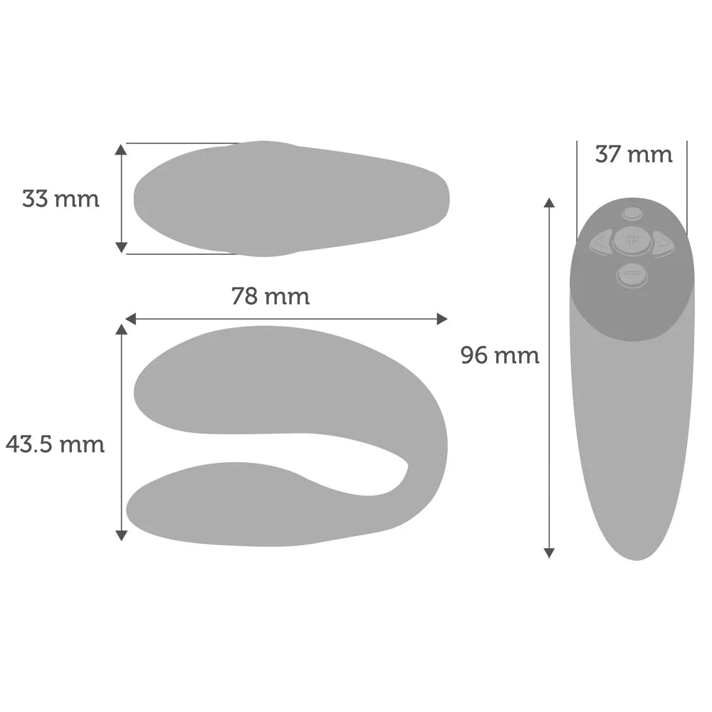 We-Vibe - Chorus Galaxy App and Remote Controlled Rechargeable Couples Vibrator - PlayBlue