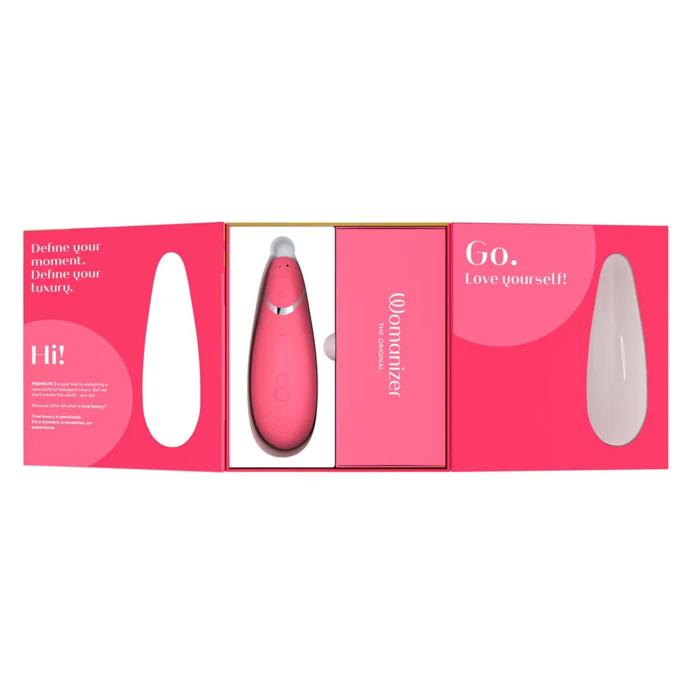 Womanizer - Premium 2 - Smart Silence Clitoral Suction Stimulator - PlayBlue