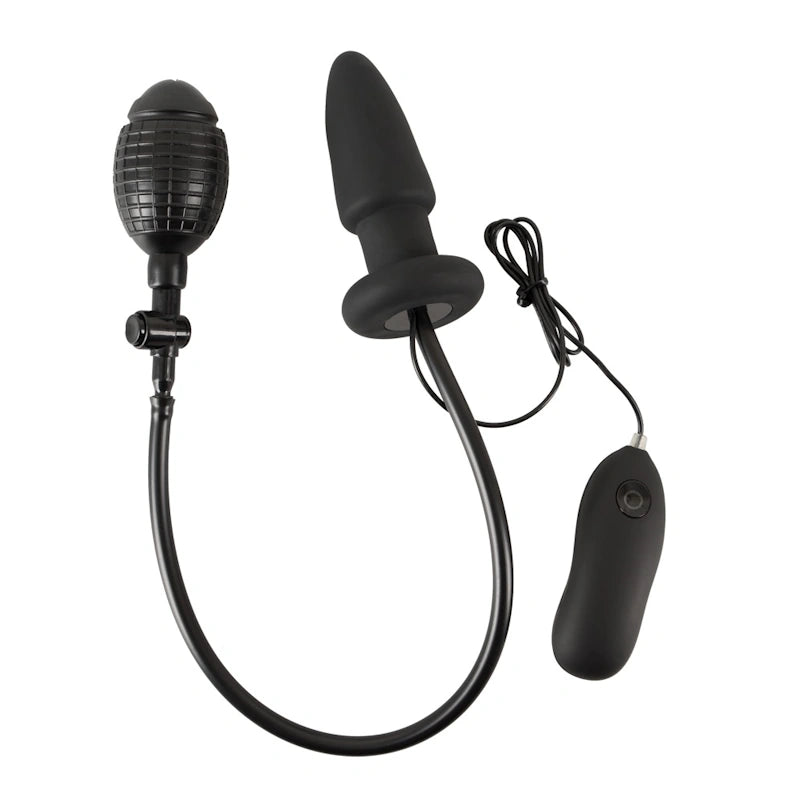 Inflatable Vibrating Butt Plug - PlayBlue