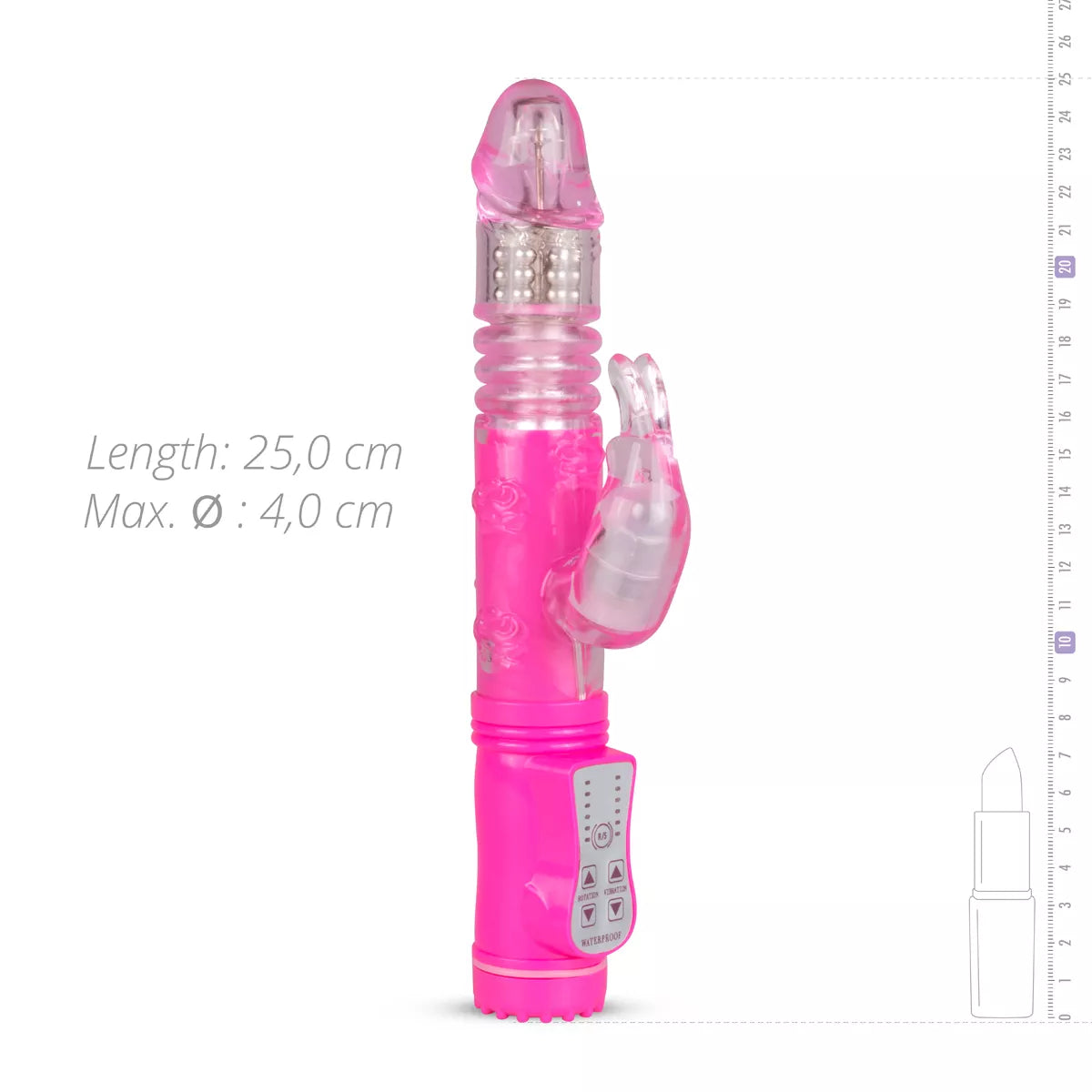 Classic Thrusting Rabbit Vibrator - PlayBlue