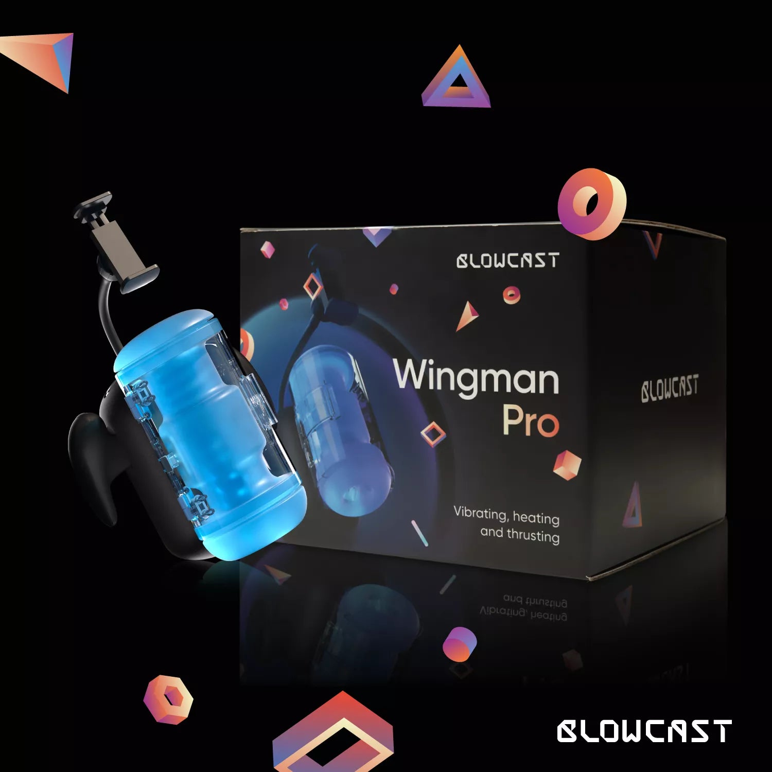 BLOWCAST - Wingman Pro Automatic Masturbator - PlayBlue