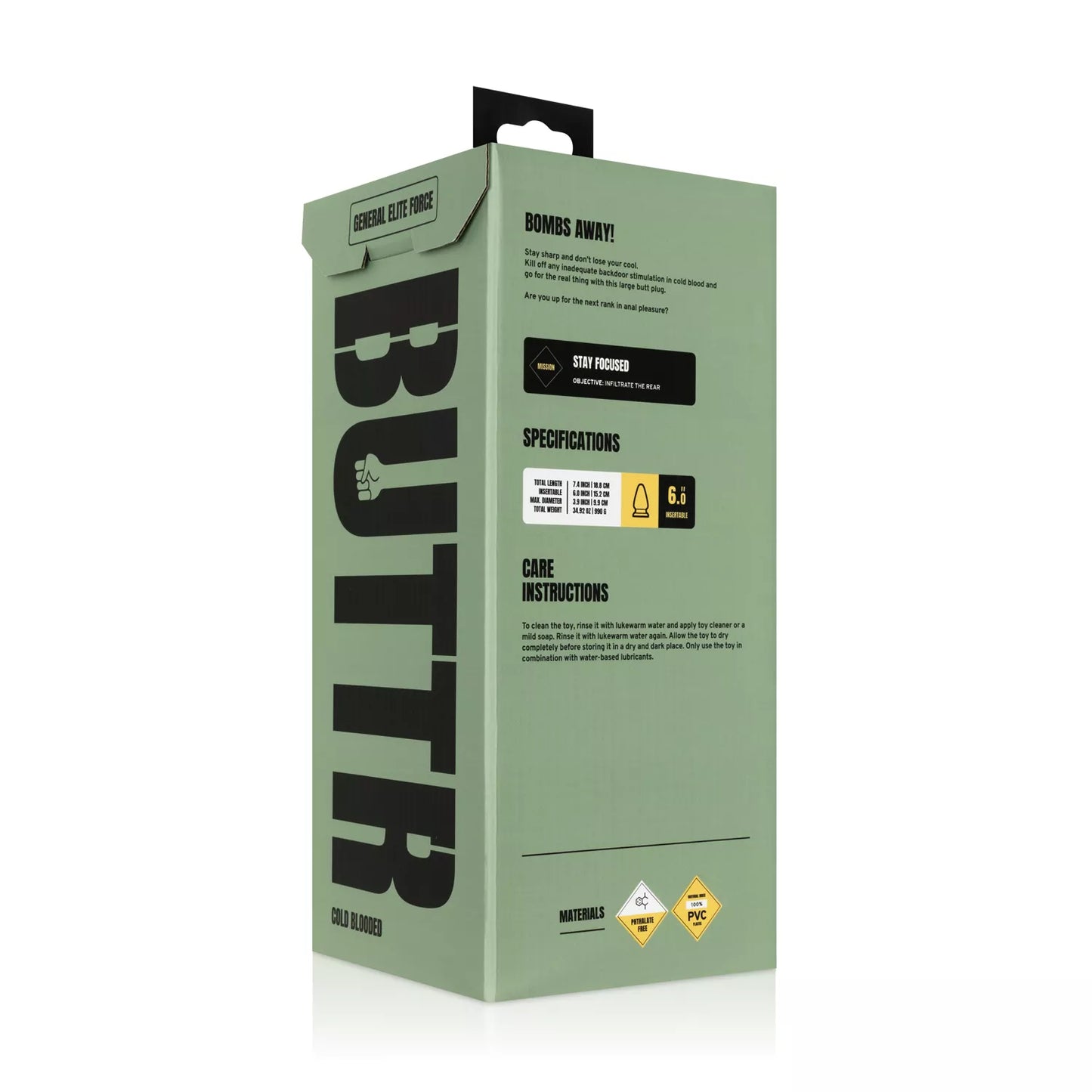 BUTTR - Cold Blooded Scaled Butt Plug XXL - PlayBlue