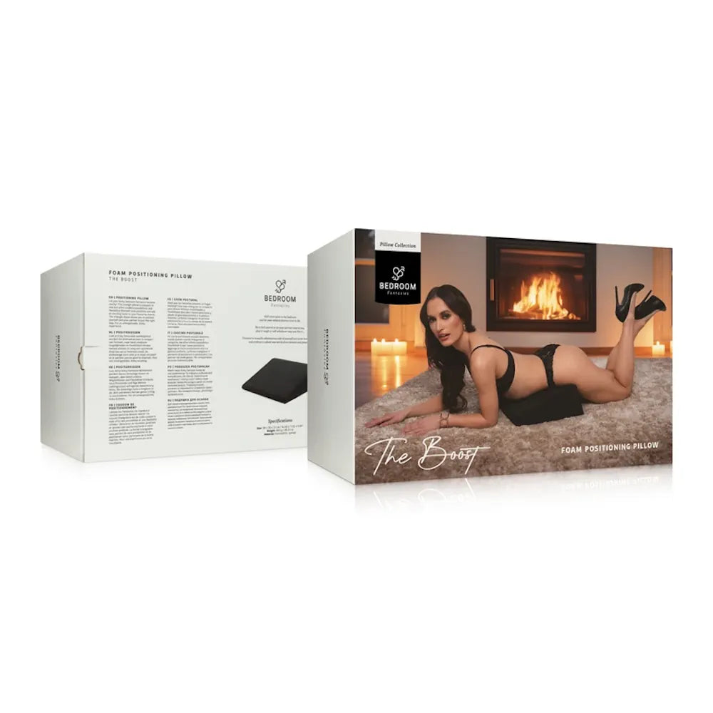 Bedroom Fantasies - The Boost Positioning Pillow - Black - PlayBlue