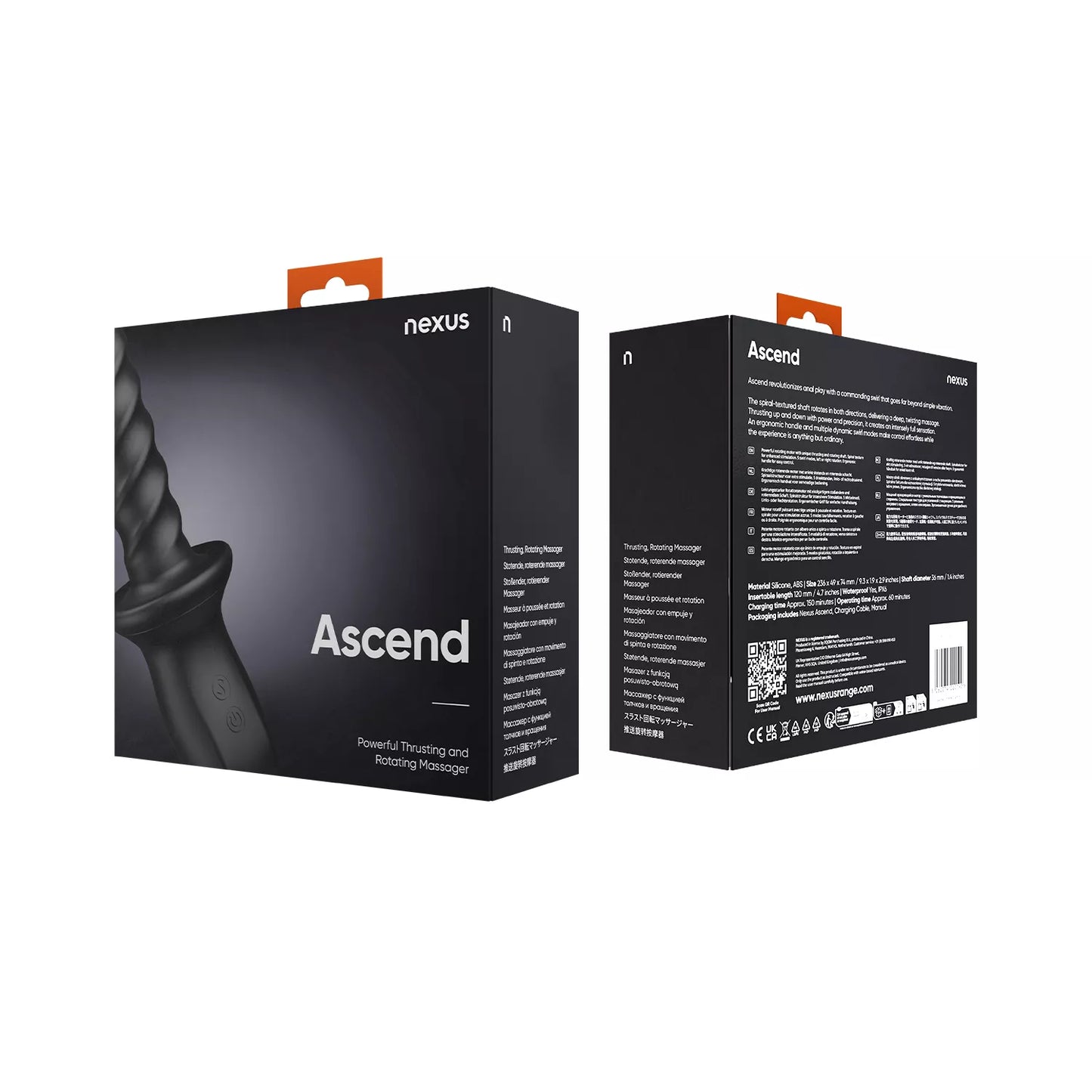 Nexus – Ascend Thrusting & Rotating Massager - PlayBlue