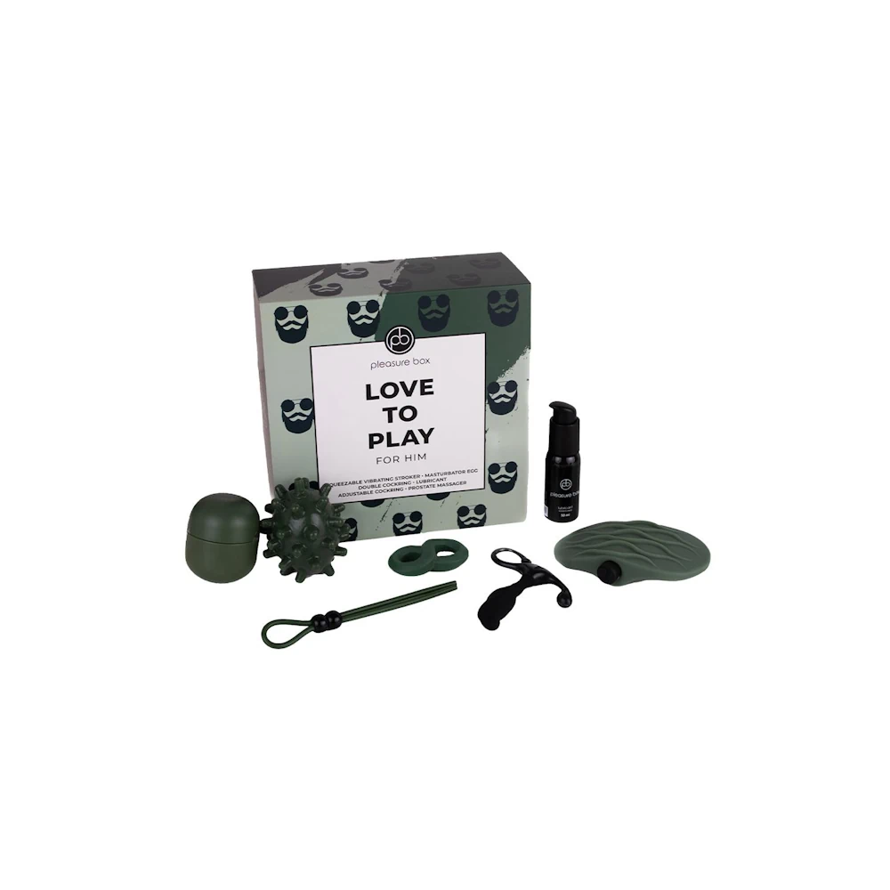 Pleasure Box - For Him - Beginner Male Sex Toy Kit - PlayBlue