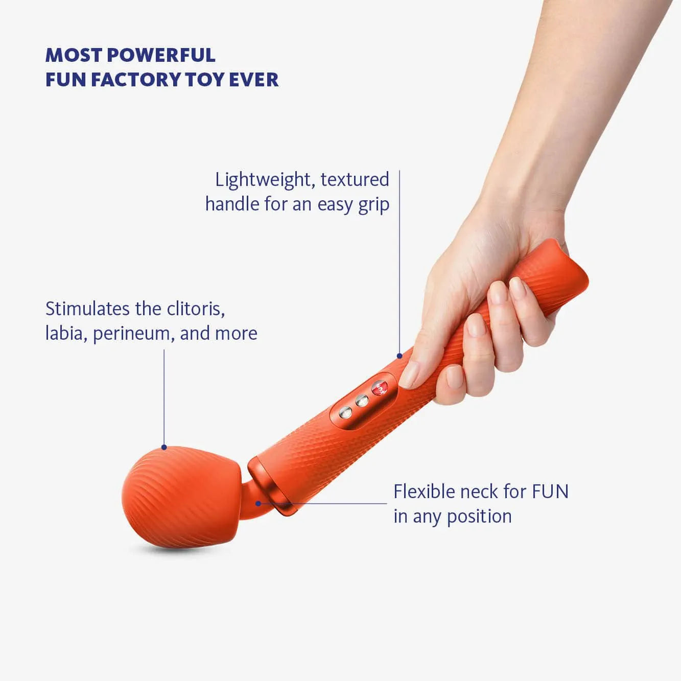Fun Factory - VIM - Extra Quiet Super Rumble Wand - PlayBlue