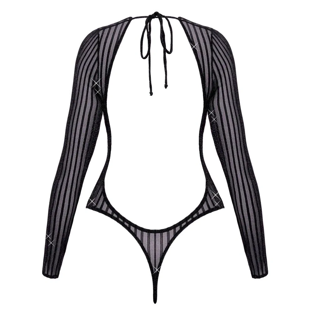 Cottelli Fantasy - Long Sleeved Thong Body - PlayBlue