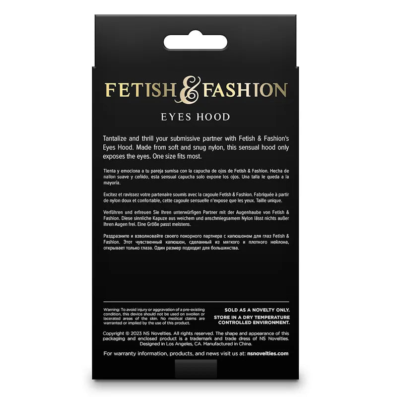 Fetish & Fashion - Eyes Hood - PlayBlue