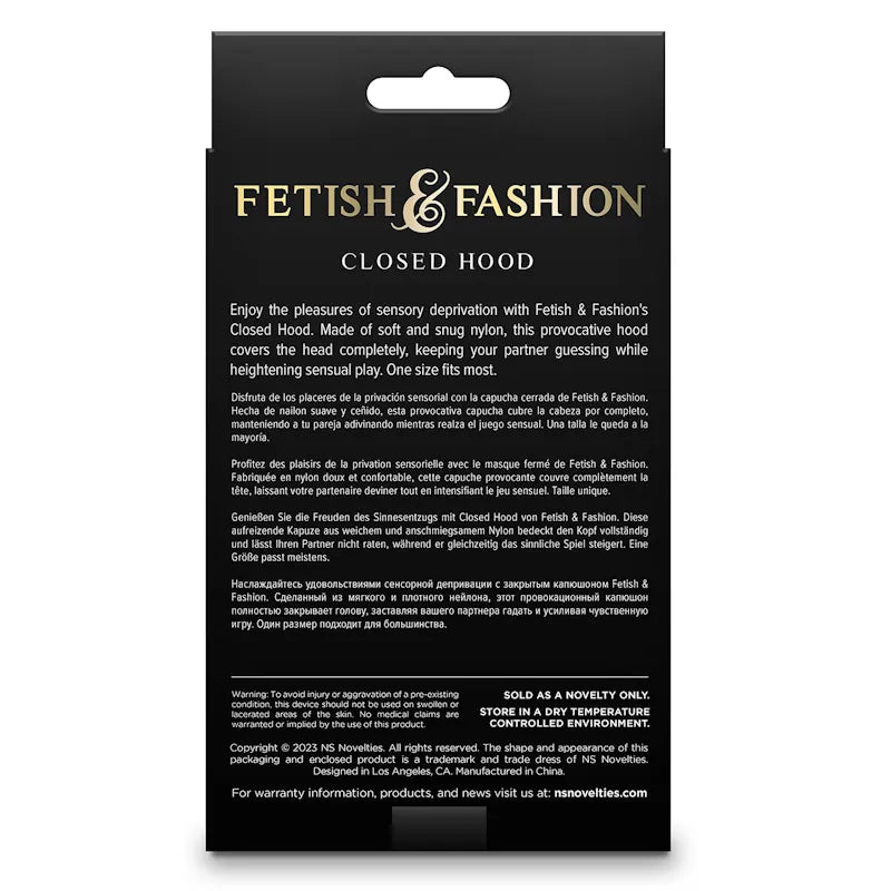 Fetish & Fashion - Closed Hood - PlayBlue