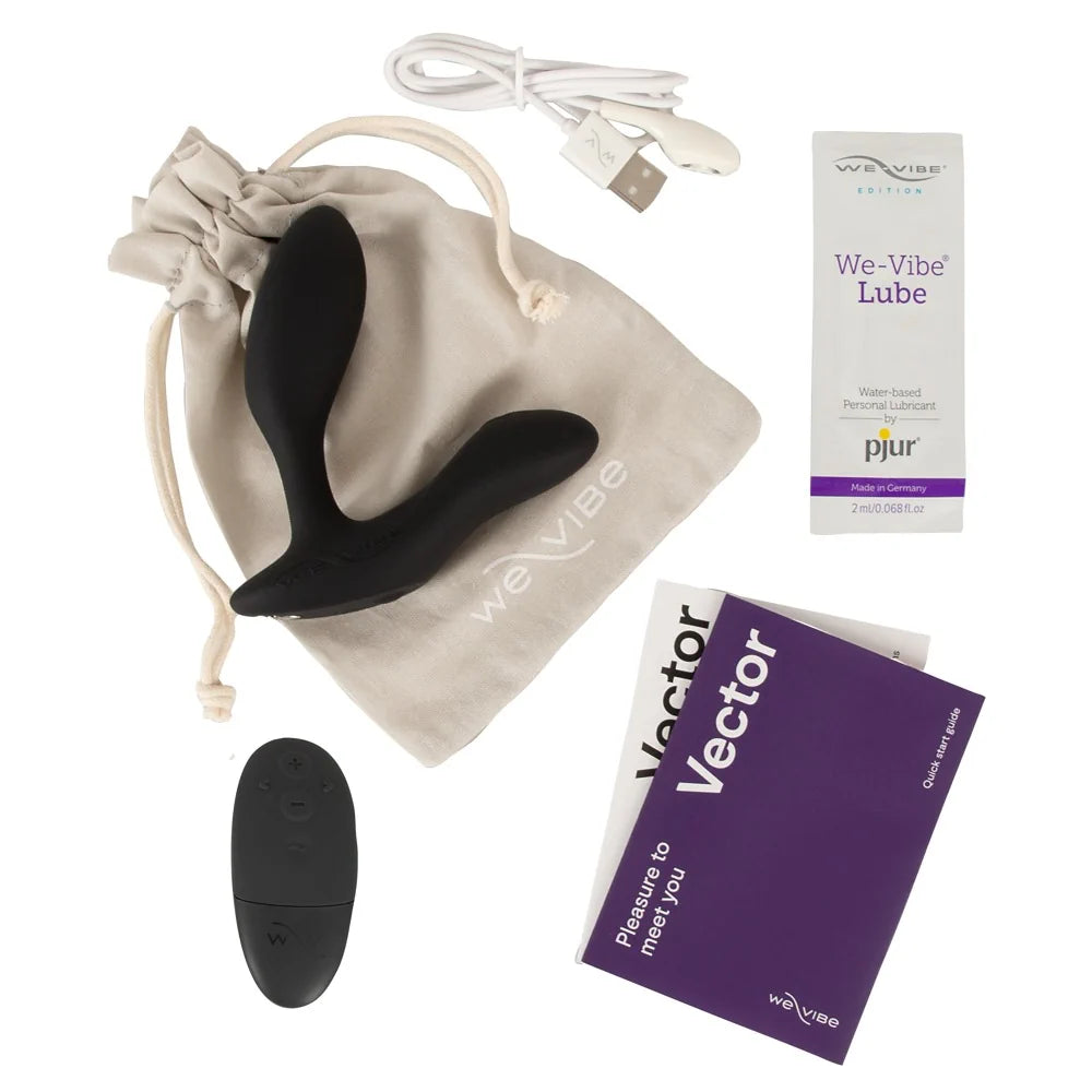We-Vibe - Vector+ App and Remote Controlled Rechargeable Prostate Massager - PlayBlue