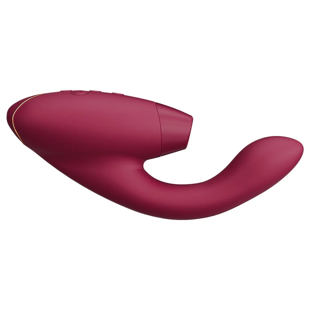 Womanizer - Duo 2 Rechargeable Silicone G-Spot and Clitoral Stimulator - PlayBlue