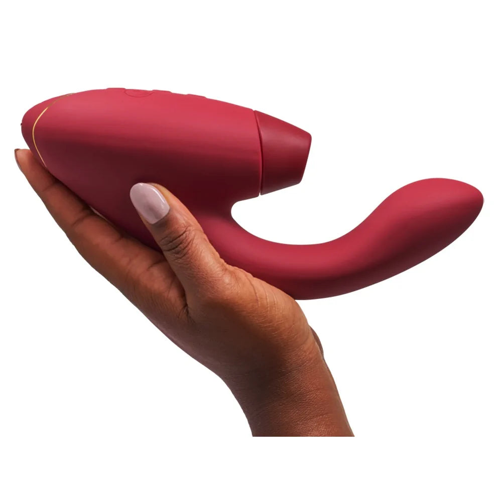 Womanizer - Duo 2 Rechargeable Silicone G-Spot and Clitoral Stimulator - PlayBlue