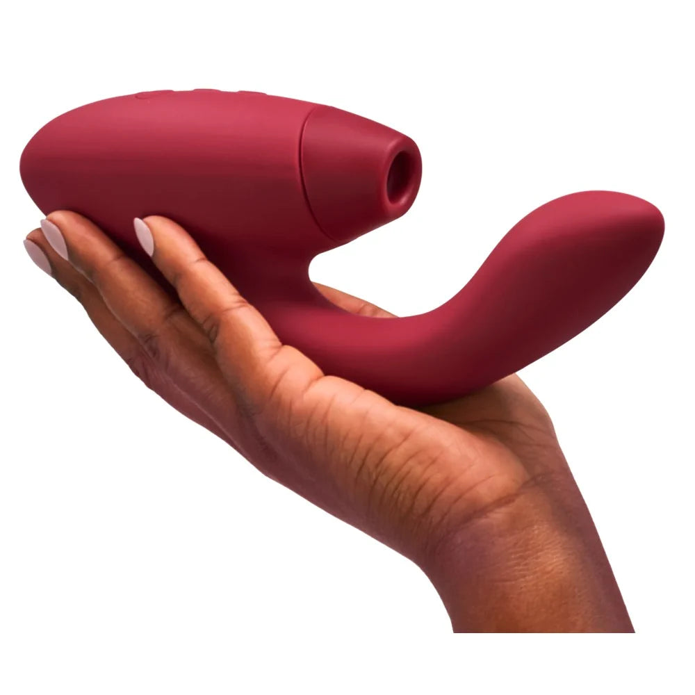 Womanizer - Duo 2 Rechargeable Silicone G-Spot and Clitoral Stimulator - PlayBlue