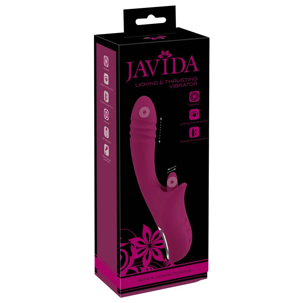 Javida - Licking & Thrusting Rabbit Vibrator - PlayBlue