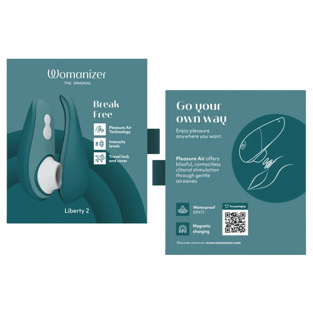 Womanizer - Liberty 2 Travel Clitoral Suction Stimulator - PlayBlue