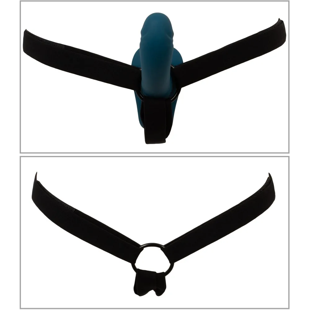 Premium Strap-On Set - Remote Control Dual Vibe - PlayBlue