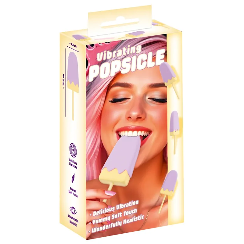 Vibrating Popsicle - Lay-on Rechargeable Vibrator - PlayBlue