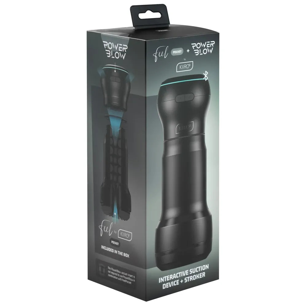 Kiiroo - PowerBlow + Feel Pocket Stroker Combo - PlayBlue