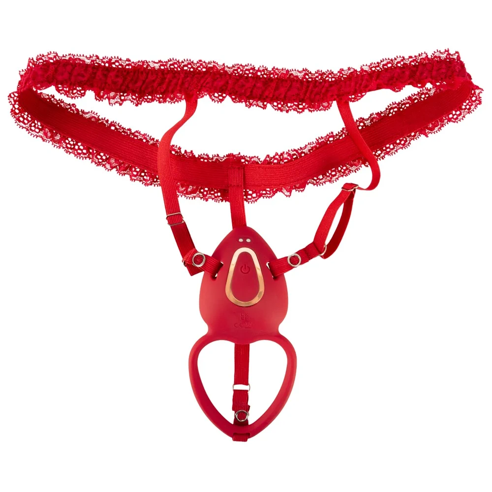Suspender Belt Hands-Free Vibe with Remote - PlayBlue