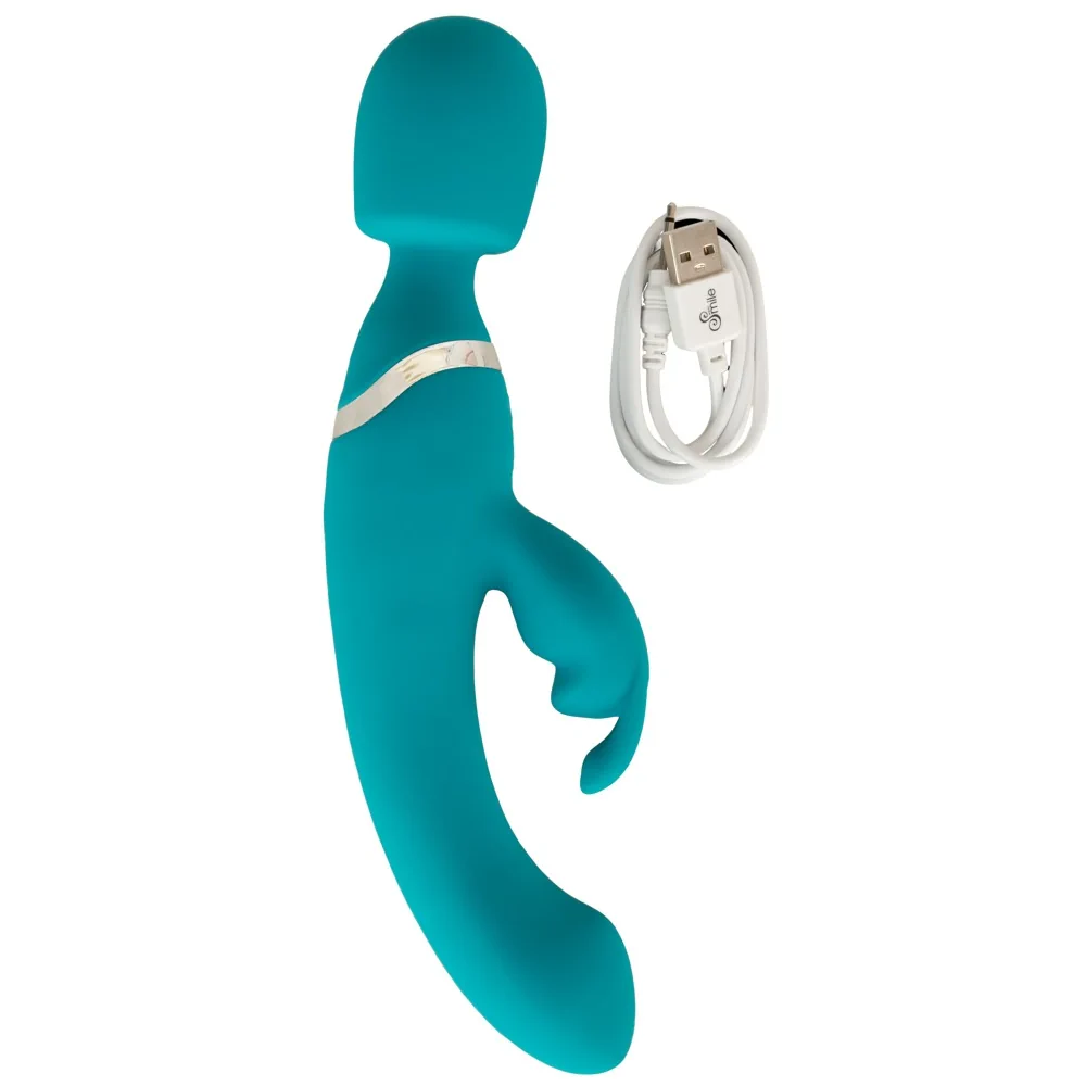Sweet Smile - 3-in-1 Wand, Rabbit and Vibrator - PlayBlue