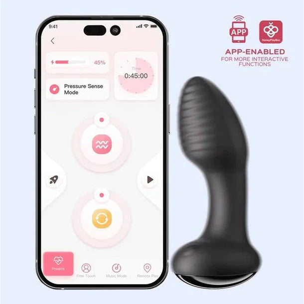 Honey Play Box - Frenzy Pressure Sensing App-Controlled Butt Plug - PlayBlue