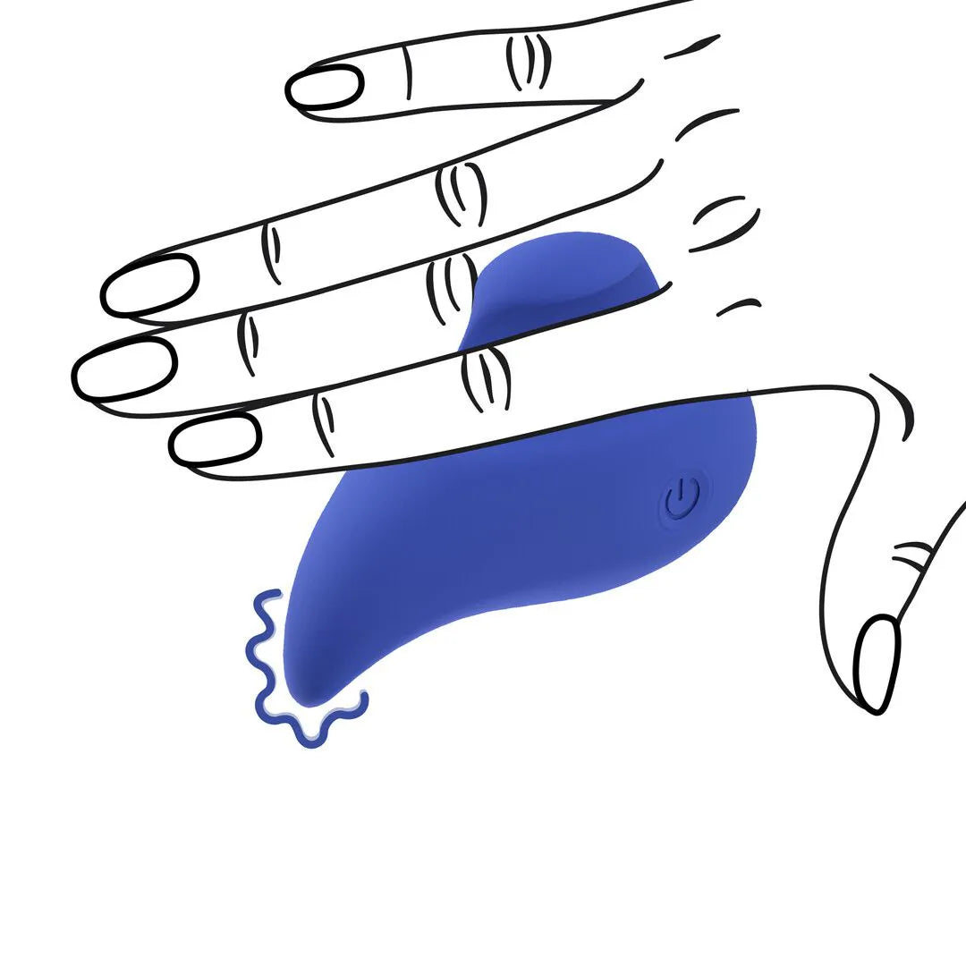 Loveline - Ergo Grip - Lay On Finger Massager - PlayBlue