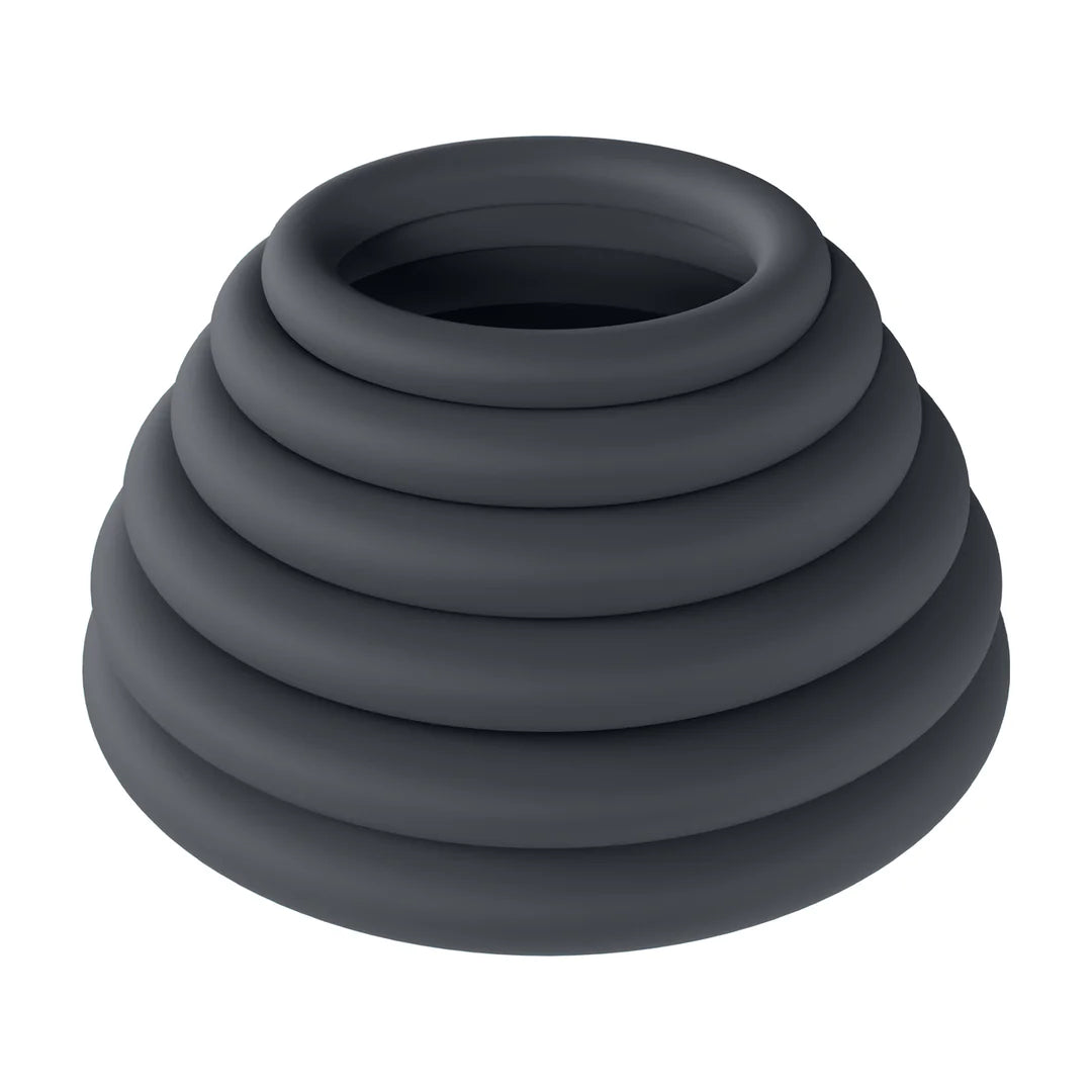 Levelz - Classic Silicone Cockring Set of 6 - PlayBlue