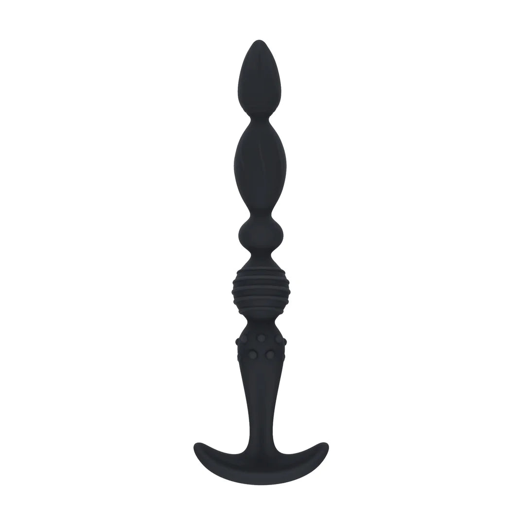 Levelz - Multi Textured Silicone Flared Anal Probe - PlayBlue