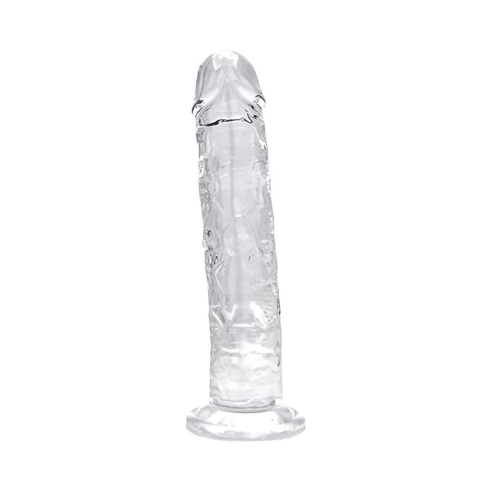 Loving Joy 9.5 Inch Dildo Clear - PlayBlue