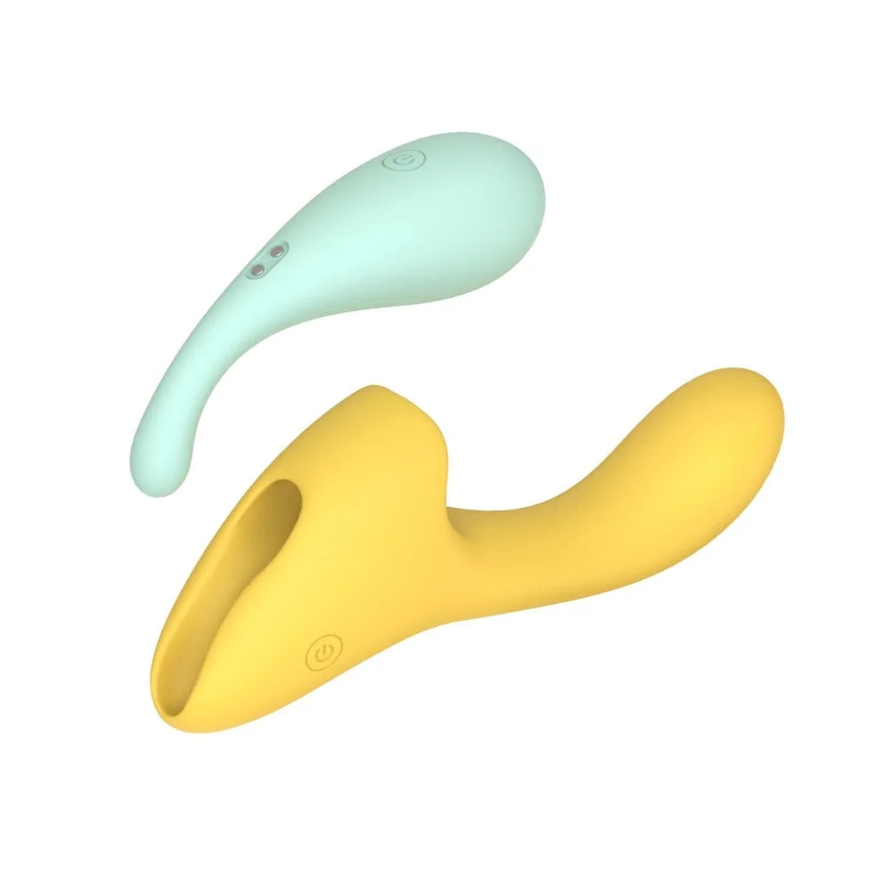 Mina Bloom 2 in 1 Rabbit & Egg Vibrator - PlayBlue