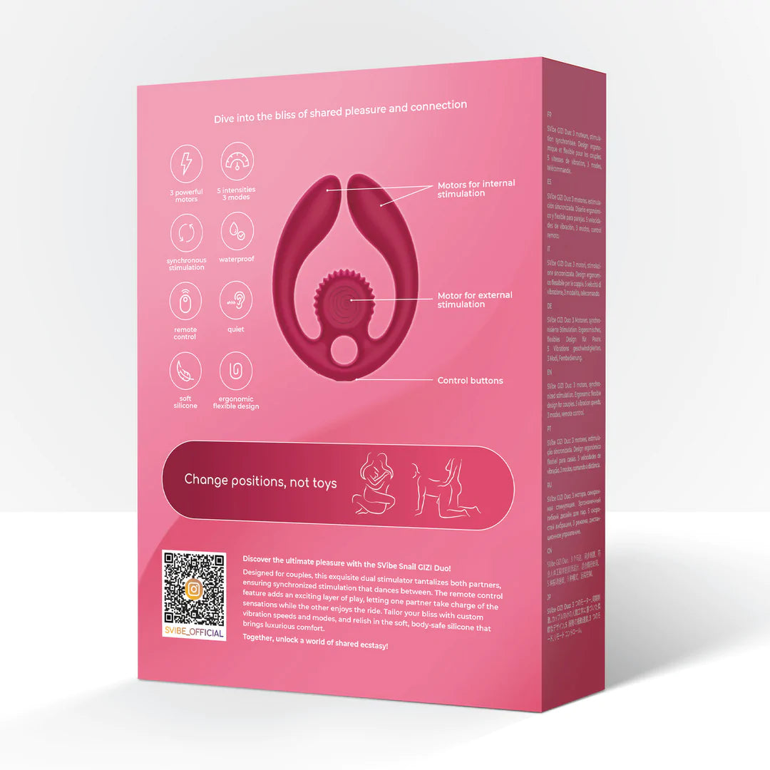 SVibe - GIZI Duo - Dual Couples Stimulator - PlayBlue