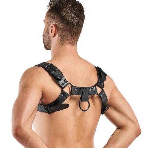 Bruno Bondage Harness - Black - PlayBlue