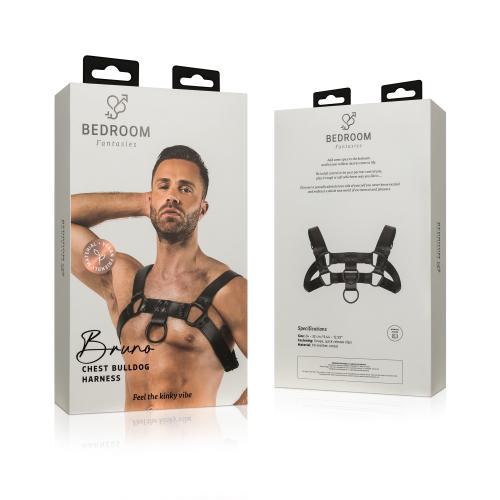 Bruno Bondage Harness - Black - PlayBlue