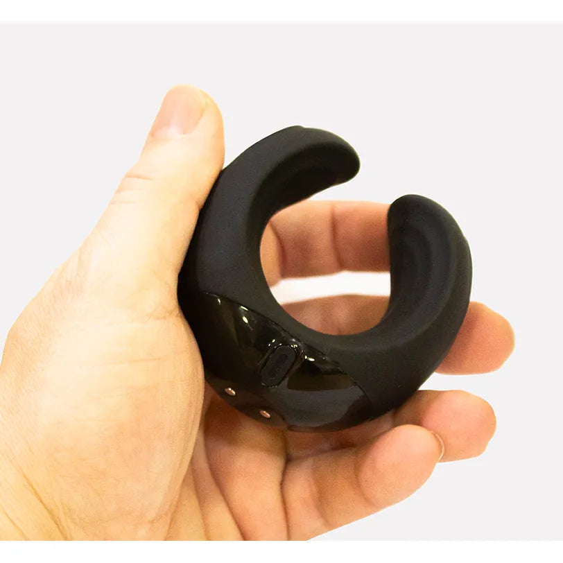 Rocks Off - Echo Silicone C-Shaped Masturbator - PlayBlue