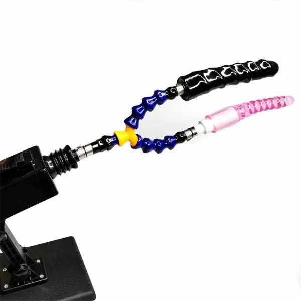 Fuck Machine Pro - Flexible Double Penetration Extender Bar Attachment - PlayBlue