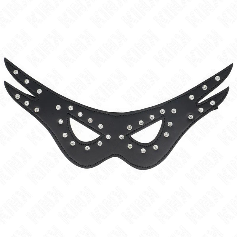 Kink - Sexy Leatherette Mask 27cm - 13cm - PlayBlue