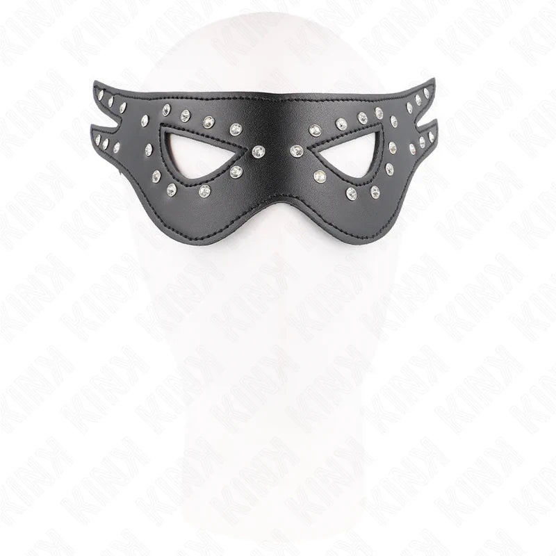 Kink - Sexy Leatherette Mask 27cm - 13cm - PlayBlue