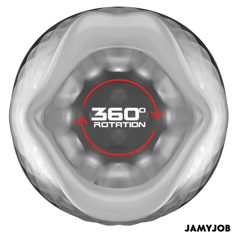 JamyJob - Spinjob 2.0 Thrusting and Rotating Masturbator - PlayBlue