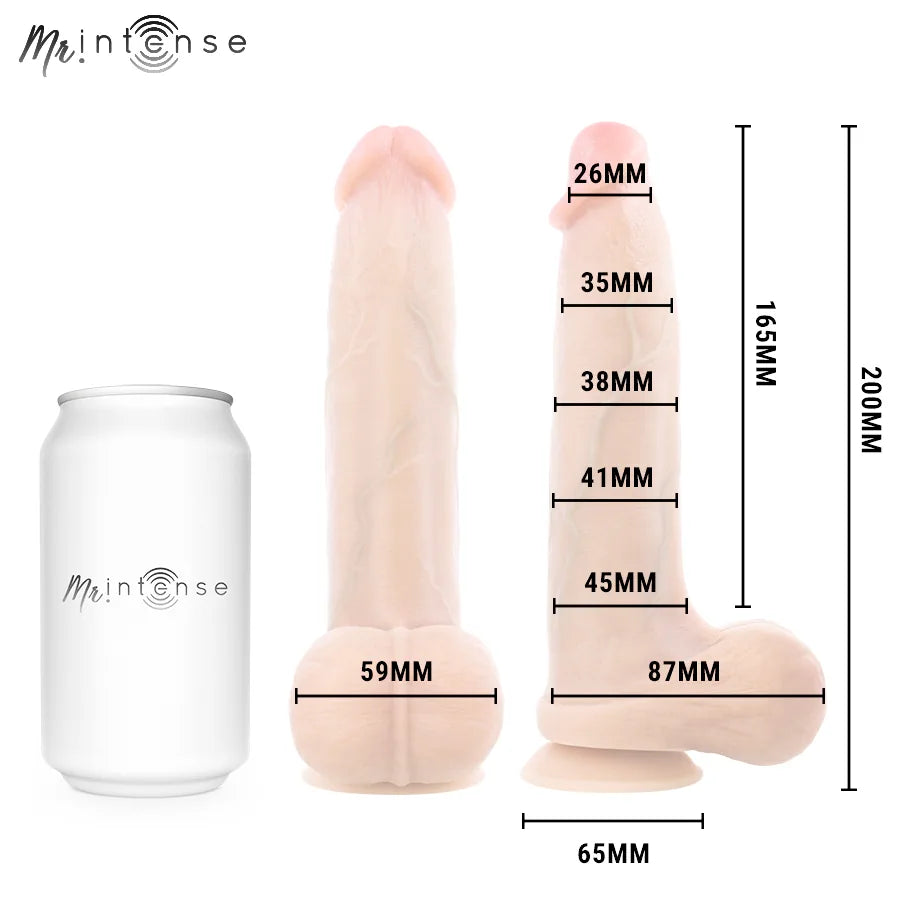 Mr Intense - Ultra-Realistic 8" Silicone Dildo - PlayBlue
