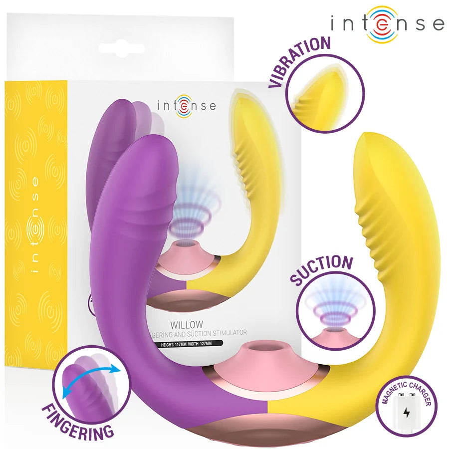 Intense - Willow 3-IN-1 Suction - Vibration Stimulator - PlayBlue
