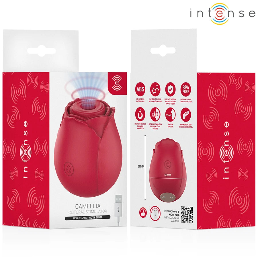 Intense - Camellia Rose Suction Stimulator - PlayBlue