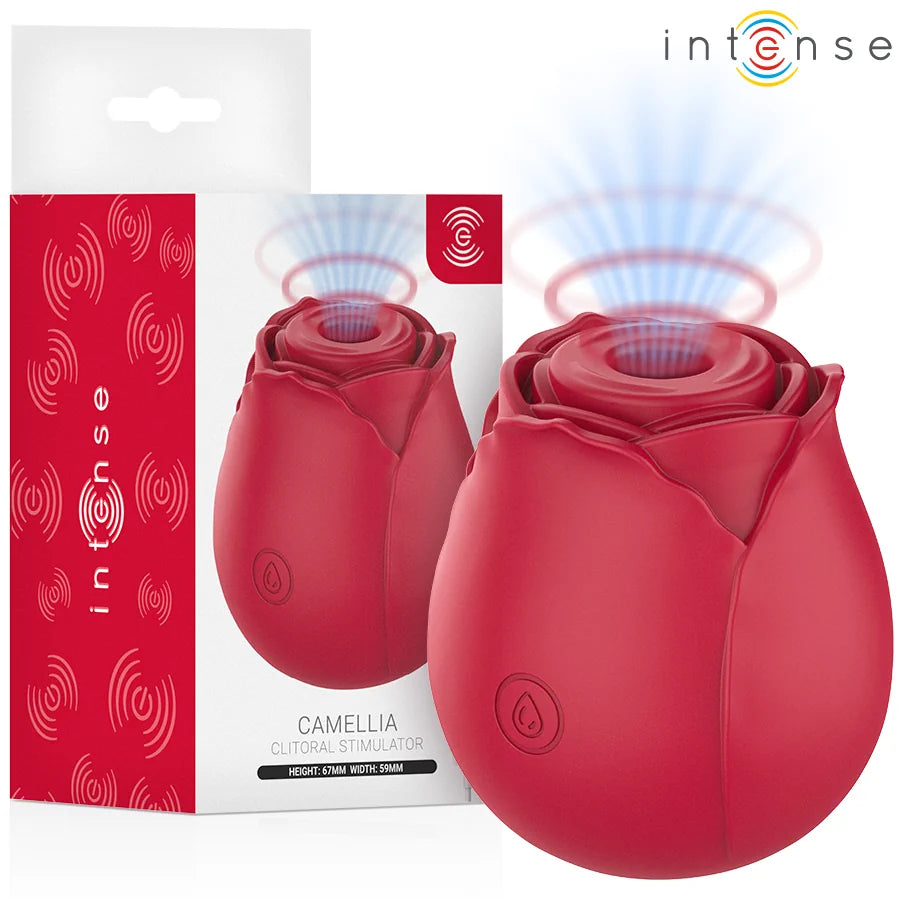 Intense - Camellia Rose Suction Stimulator - PlayBlue