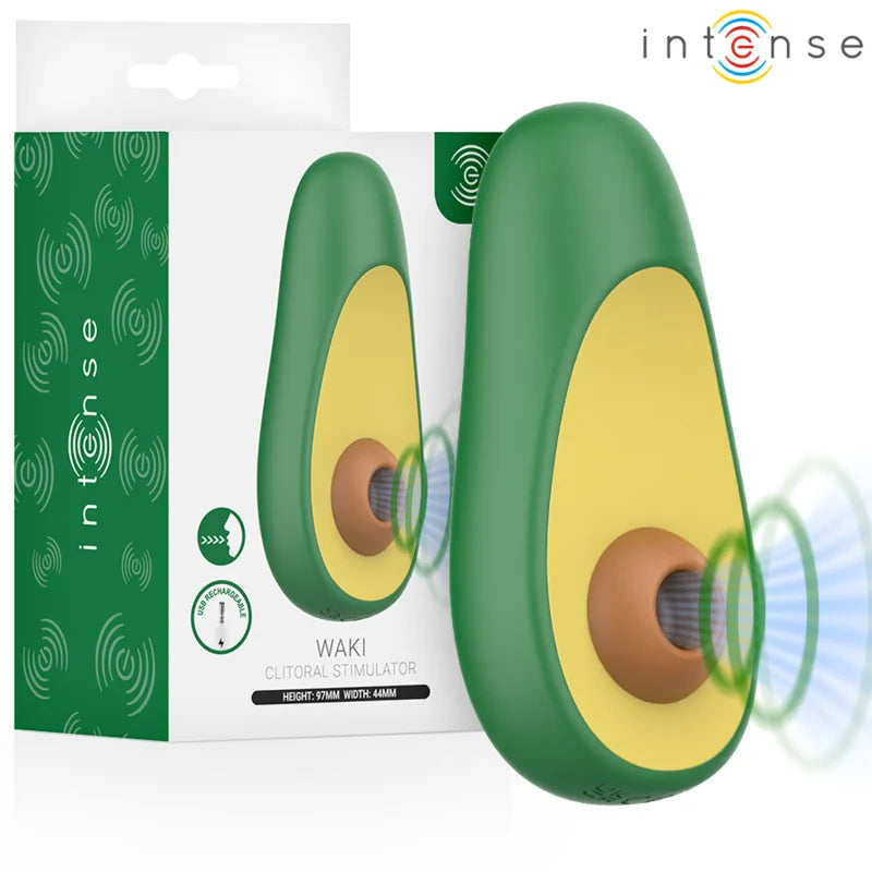 Intense - Waki Avocado Clitoral Sucton Stimulator - PlayBlue