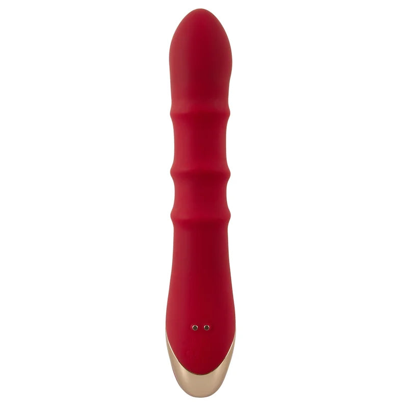 Rabbit Vibrator with 3 Moving Massage Rings - PlayBlue