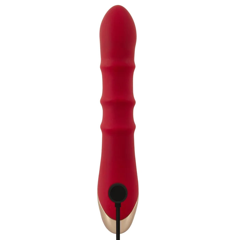 Rabbit Vibrator with 3 Moving Massage Rings - PlayBlue