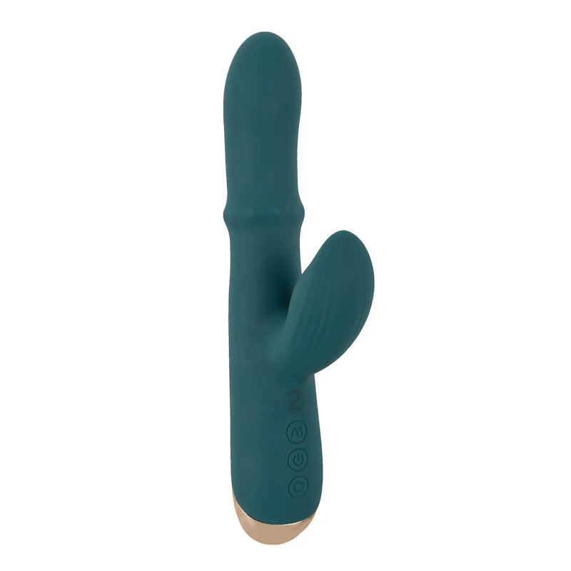 Thumping Rabbit Vibrator with Moving Ring - PlayBlue