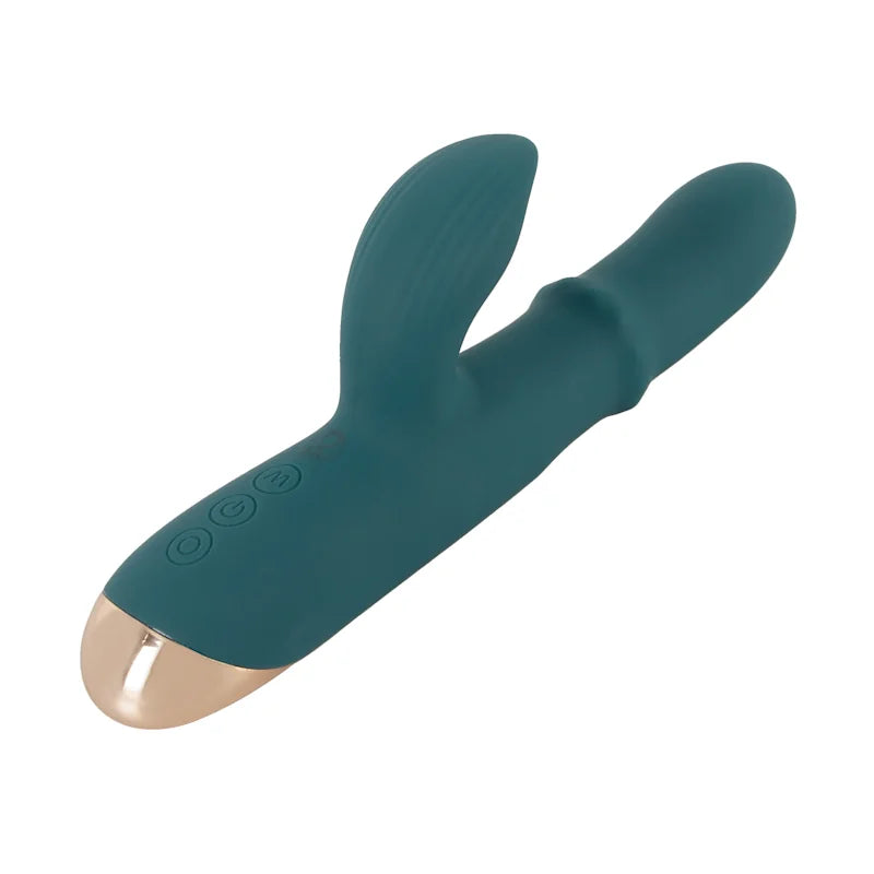 Thumping Rabbit Vibrator with Moving Ring - PlayBlue