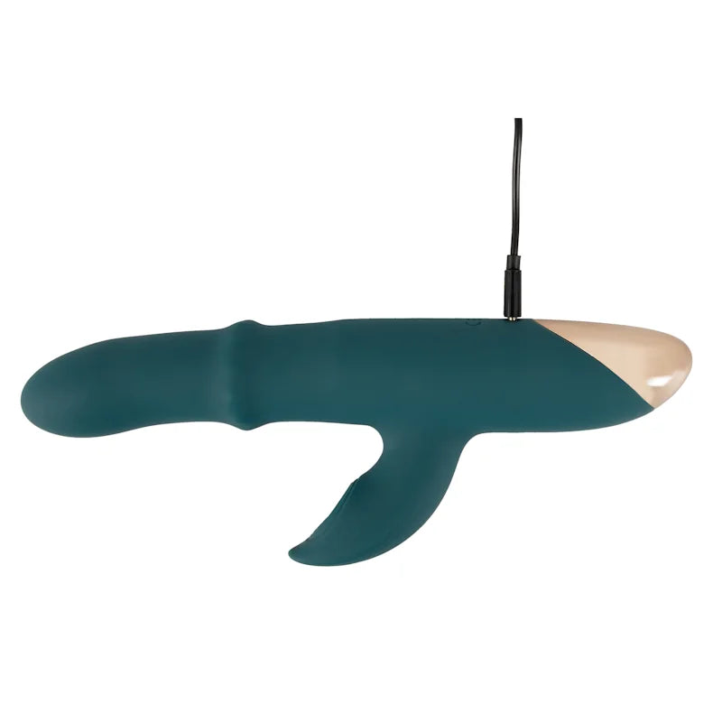 Thumping Rabbit Vibrator with Moving Ring - PlayBlue